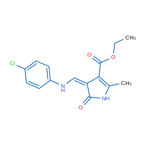 Ethyl (4Z)-4-{[(4-chlorophenyl)amino]methylidene}-2-methyl-5-oxo-4,5-dihydro-1H-pyrrole-3-carboxylate 1g