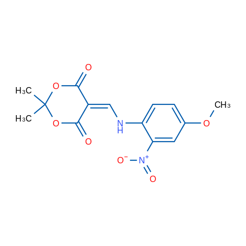 5-{[(4-methoxy-2-nitrophenyl)amino]methylidene}-2,2-dimethyl-1,3-dioxane-4,6-dione 1g