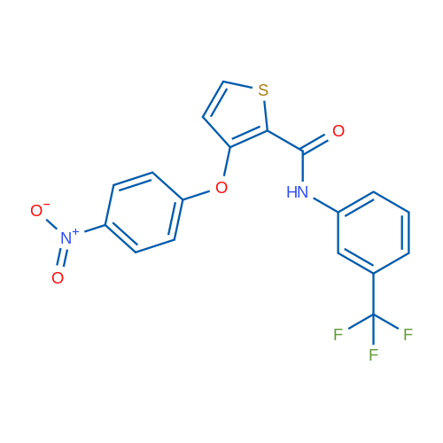 3-(4-Nitrophenoxy)-N-[3-(trifluoromethyl)phenyl]thiophene-2-carboxamide 1g