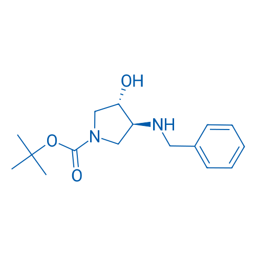 (3S,4S)-tert-Butyl 3-(benzylamino)-4-hydroxypyrrolidine-1-carboxylate 250mg
