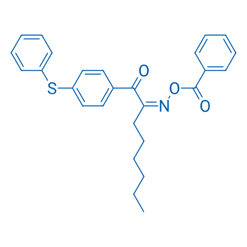 2-((Benzoyloxy)imino)-1-(4-(phenylthio)phenyl)octan-1-one 5g