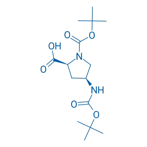 (2S,4S)-1-(tert-Butoxycarbonyl)-4-((tert-butoxycarbonyl)amino)pyrrolidine-2-carboxylic acid 250mg