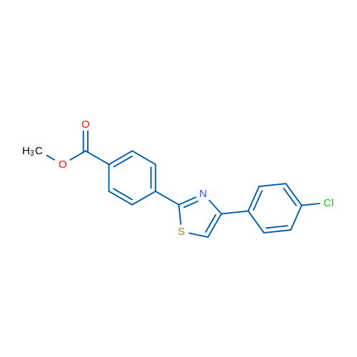 Methyl 4-[4-(4-chlorophenyl)-1,3-thiazol-2-yl]benzoate 1g