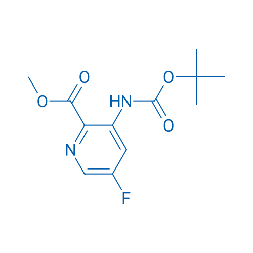 Methyl 3-((tert-butoxycarbonyl)amino)-5-fluoropicolinate 250mg