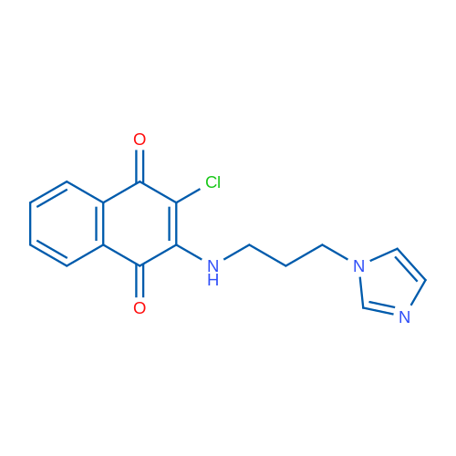 2-Chloro-3-{[3-(1H-imidazol-1-yl)propyl]amino}-1,4-dihydronaphthalene-1,4-dione 1g