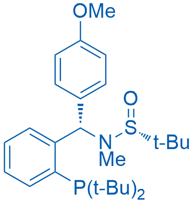 (R)-N-((S)-(2-(Di-tert-butylphosphanyl)phenyl)(4-methoxyphenyl)methyl)-N,2-dimethylpropane-2-sulfinamide 100mg