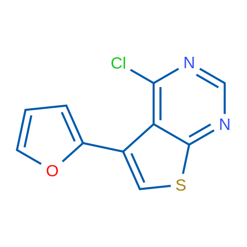 4-Chloro-5-(2-furanyl)-thieno[2,3-d]pyrimidine 250mg