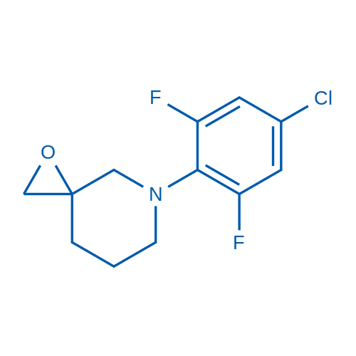 5-(4-Chloro-2,6-difluorophenyl)-1-oxa-5-azaspiro[2.5]octane 250mg