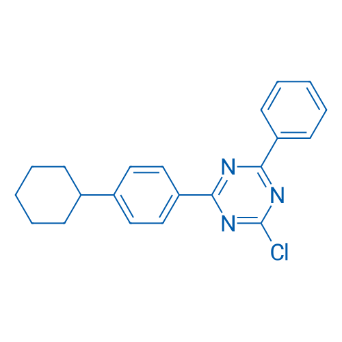 2-Chloro-4-(4-cyclohexylphenyl)-6-phenyl-1,3,5-triazine 250mg
