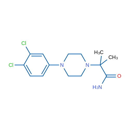 2-[4-(3,4-Dichlorophenyl)piperazin-1-yl]-2-methylpropanamide 1g