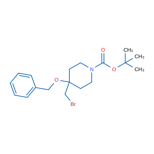 tert-Butyl 4-(benzyloxy)-4-(bromomethyl)piperidine-1-carboxylate 1g