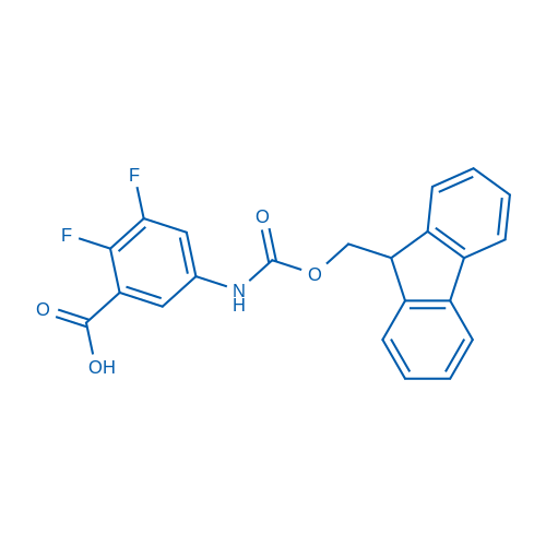 5-((((9H-Fluoren-9-yl)methoxy)carbonyl)amino)-2,3-difluorobenzoic acid 250mg