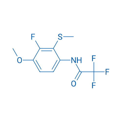 2,2,2-Trifluoro-N-(3-fluoro-4-methoxy-2-(methylthio)phenyl)acetamide 5g