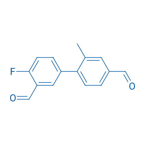 4-Fluoro-2'-methyl-[1,1'-biphenyl]-3,4'-dicarbaldehyde 250mg