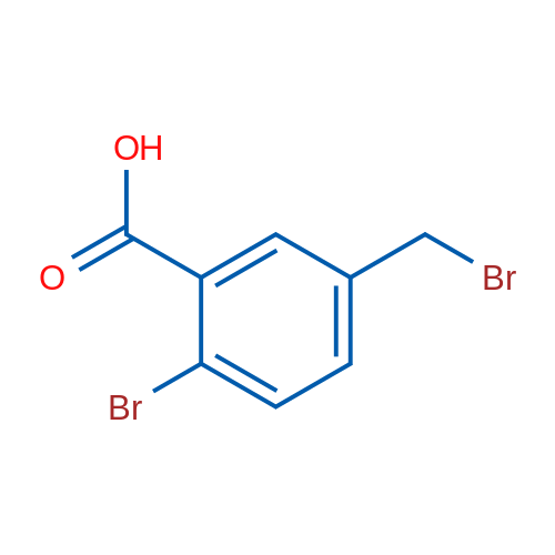2-Bromo-5-(bromomethyl)benzoic acid 250mg