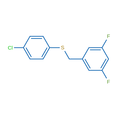 (4-Chlorophenyl)(3,5-difluorobenzyl)sulfane 1g