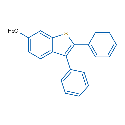 6-Methyl-2,3-diphenylbenzo[b]thiophene 1g