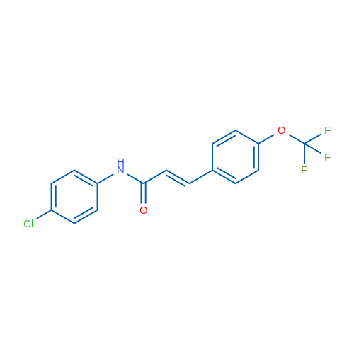 (2E)-N-(4-Chlorophenyl)-3-[4-(trifluoromethoxy)phenyl]prop-2-enamide 1g