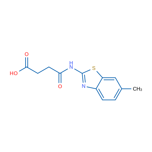 4-((6-Methylbenzo[d]thiazol-2-yl)amino)-4-oxobutanoic acid 1g