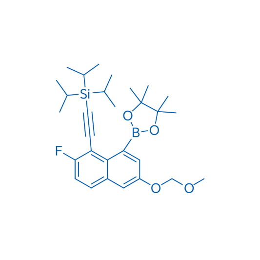 ((2-Fluoro-6-(methoxymethoxy)-8-(4,4,5,5-tetramethyl-1,3,2-dioxaborolan-2-yl)naphthalen-1-yl)ethynyl)triisopropylsilane 100g