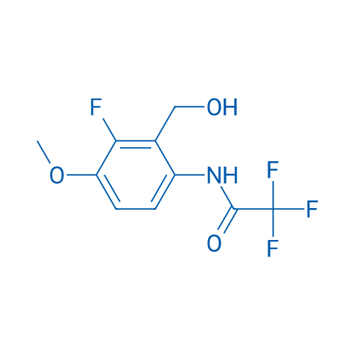 2,2,2-Trifluoro-N-(3-fluoro-2-(hydroxymethyl)-4-methoxyphenyl)acetamide 1g