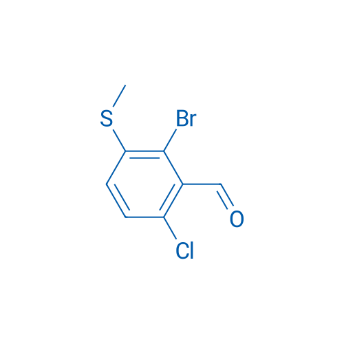 2-Bromo-6-chloro-3-(methylthio)benzaldehyde 5g