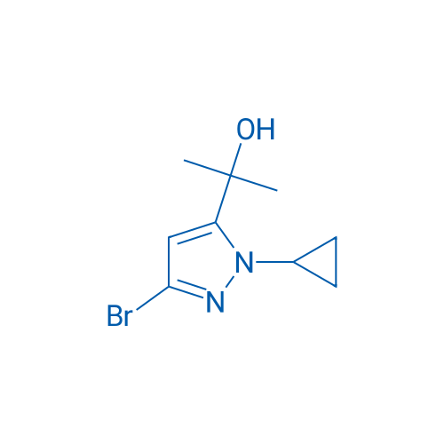 2-(3-Bromo-1-cyclopropyl-1H-pyrazol-5-yl)propan-2-ol 100mg