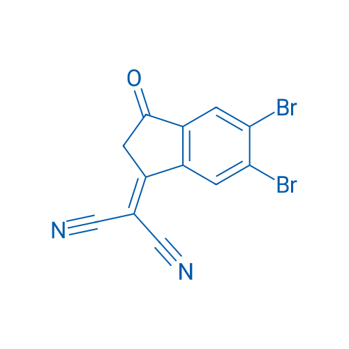 2-(5,6-Dibromo-3-oxo-2,3-dihydro-1H-inden-1-ylidene)malononitrile 250mg