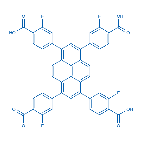 4,4',4'',4'''-(Pyrene-1,3,6,8-tetrayl)tetrakis(2-fluorobenzoic acid) 1g
