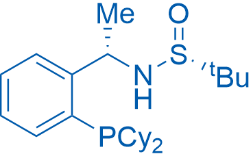 (R)-N-((S)-1-(2-(Dicyclohexylphosphanyl)phenyl)ethyl)-2-methylpropane-2-sulfinamide 100mg