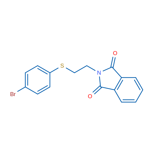 2-{2-[(4-bromophenyl)sulfanyl]ethyl}-2,3-dihydro-1H-isoindole-1,3-dione 1g