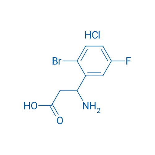 3-Amino-3-(2-bromo-5-fluorophenyl)propanoic acid hydrochloride 1g