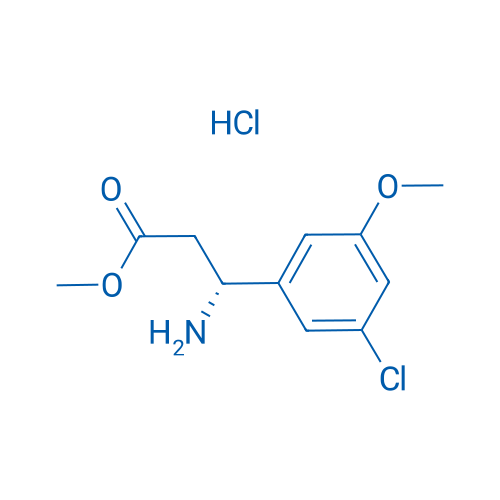 Methyl (R)-3-amino-3-(3-chloro-5-methoxyphenyl)propanoate hydrochloride 100mg