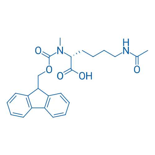 (R)-2-((((9H-Fluoren-9-yl)methoxy)carbonyl)(methyl)amino)-6-acetamidohexanoic acid 250mg