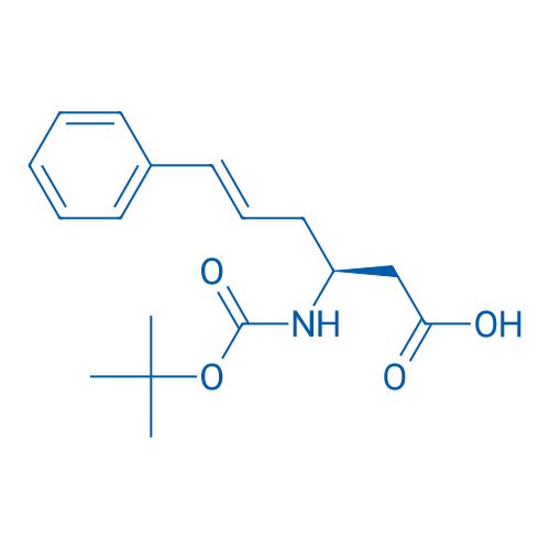(S)-3-((tert-Butoxycarbonyl)amino)-6-phenylhex-5-enoic acid 100mg