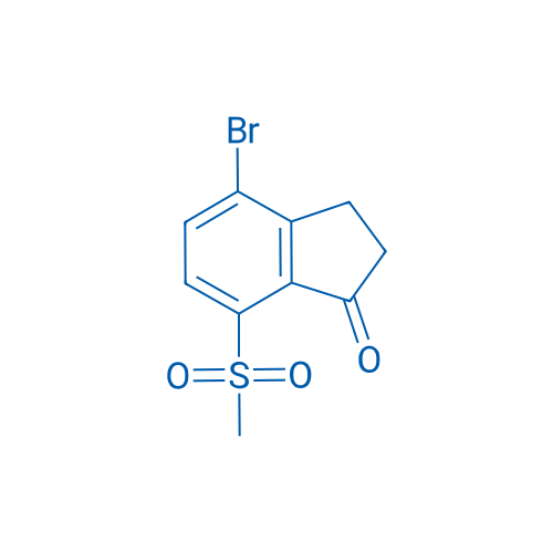 4-Bromo-7-(methylsulfonyl)-2,3-dihydro-1H-inden-1-one 100mg