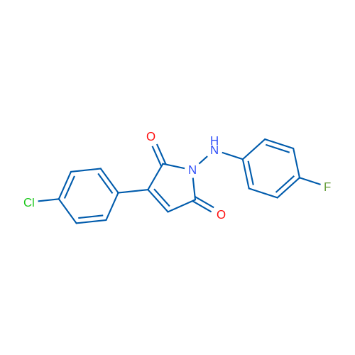 3-(4-Chlorophenyl)-1-[(4-fluorophenyl)amino]-2,5-dihydro-1H-pyrrole-2,5-dione 1g