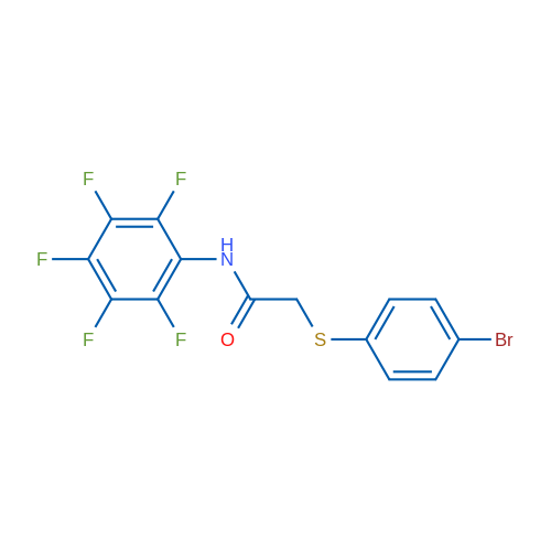 2-[(4-Bromophenyl)sulfanyl]-N-(2,3,4,5,6-pentafluorophenyl)acetamide 1g