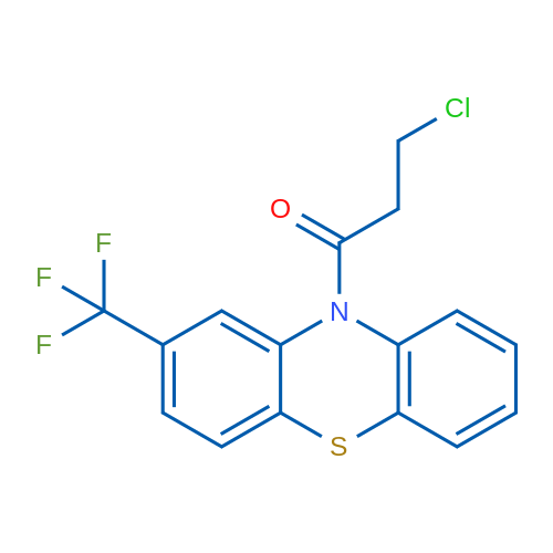 3-Chloro-1-(2-(trifluoromethyl)-10H-phenothiazin-10-yl)propan-1-one 1g