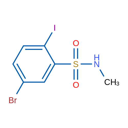 5-Bromo-2-iodo-N-methylbenzene-1-sulfonamide 1g