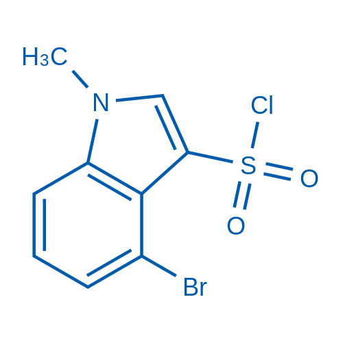 4-Bromo-1-methyl-1H-indole-3-sulfonyl chloride 100mg