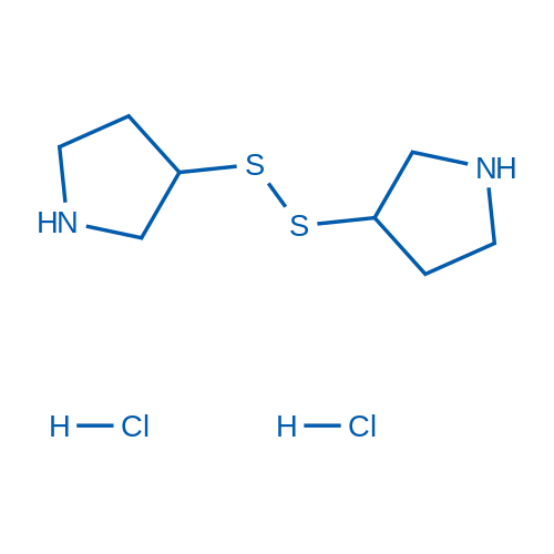 1,2-Di(pyrrolidin-3-yl)disulfane dihydrochloride 250mg
