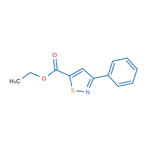Ethyl 3-phenylisothiazole-5-carboxylate 1g