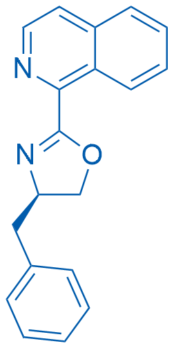 (R)-4-Benzyl-2-(isoquinolin-1-yl)-4,5-dihydrooxazole 50mg