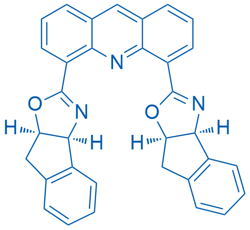 4,5-Bis((3aS,8aR)-3a,8a-dihydro-8H-indeno[1,2-d]oxazol-2-yl)acridine 250mg