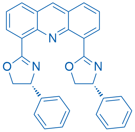 4,5-Bis((R)-4-phenyl-4,5-dihydrooxazol-2-yl)acridine 250mg