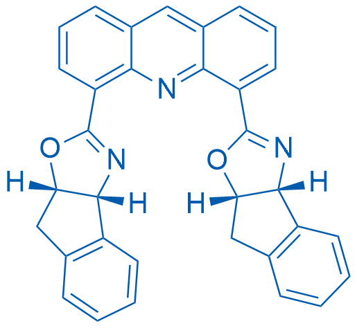 4,5-Bis((3aR,8aS)-3a,8a-dihydro-8H-indeno[1,2-d]oxazol-2-yl)acridine 250mg