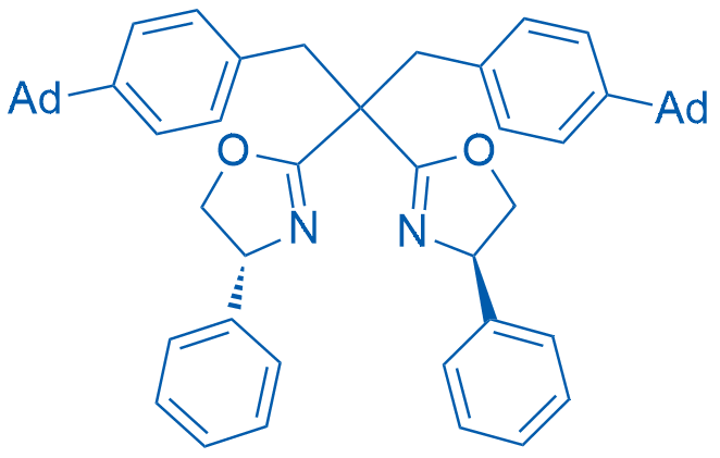 (4R,4'R)-2,2'-(1,3-Bis(4-(adamantan-1-yl)phenyl)propane-2,2-diyl)bis(4-phenyl-4,5-dihydrooxazole) 100mg