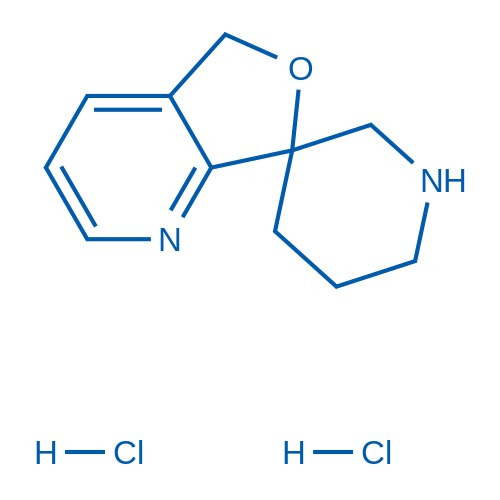 5H-Spiro[furo[3,4-b]pyridine-7,3'-piperidine] dihydrochloride 50mg