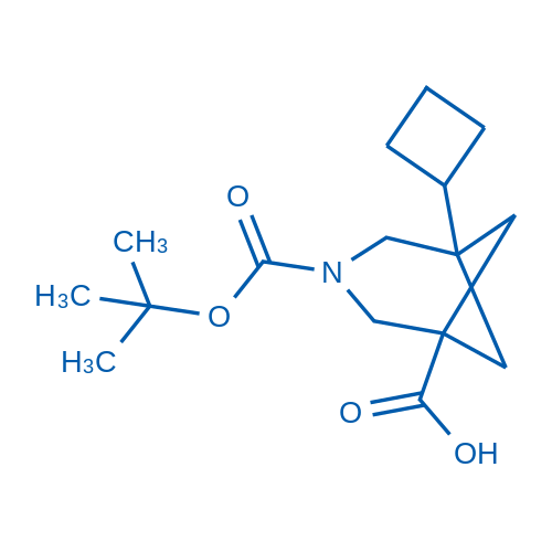 3-(tert-Butoxycarbonyl)-5-cyclobutyl-3-azabicyclo[3.1.1]heptane-1-carboxylic acid 100mg